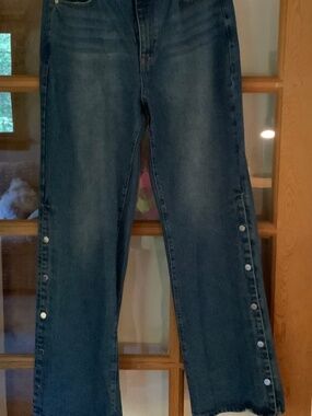 Juicy Couture High Rise Jeans with snaps on legs